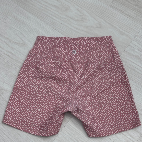BuffBunny Women's Mauve Patterned Athletic Shorts - Picture 3 of 3